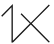 1X